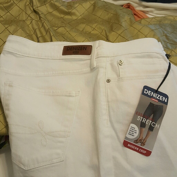 levis denizen white jeans